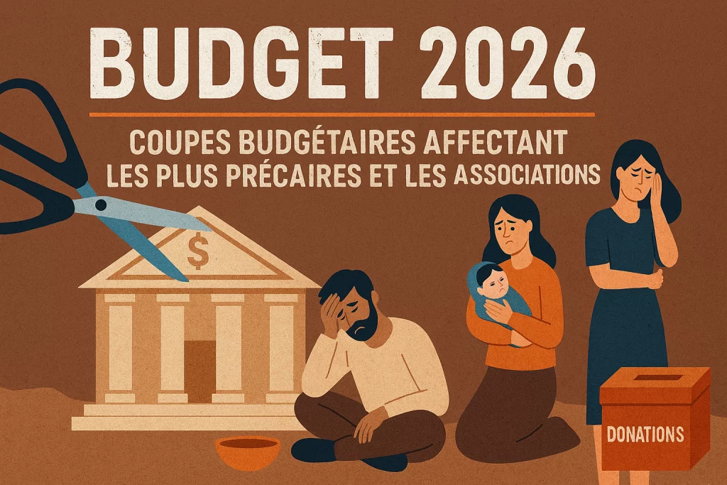 Budget 2026 et coupes budgétaires affectant les plus précaires et les associations