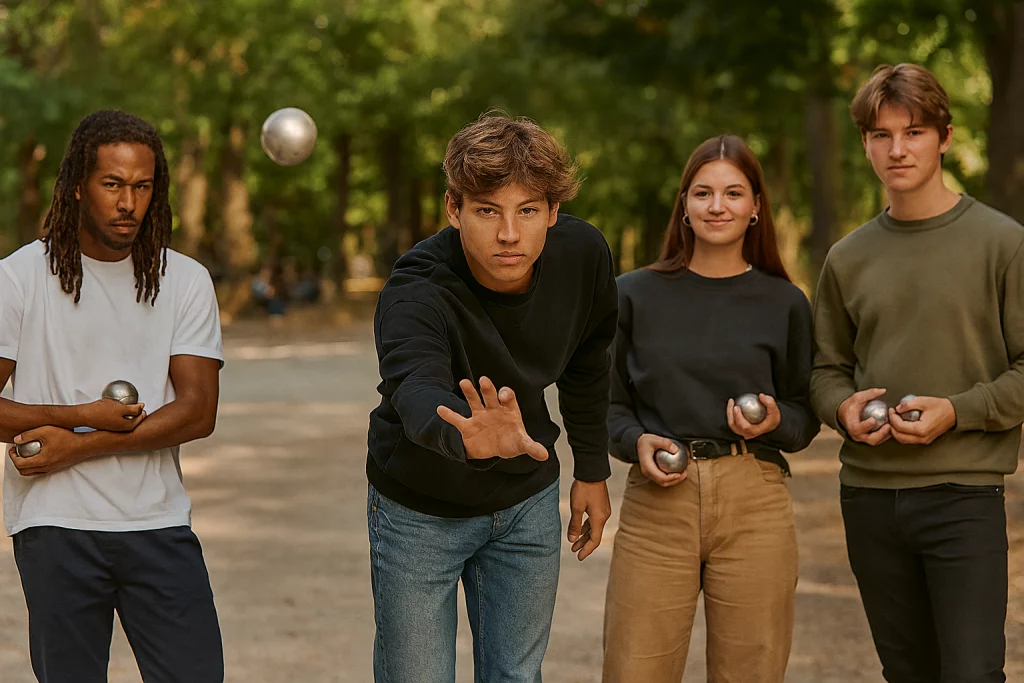 La pétanque fait carton plein chez les jeune