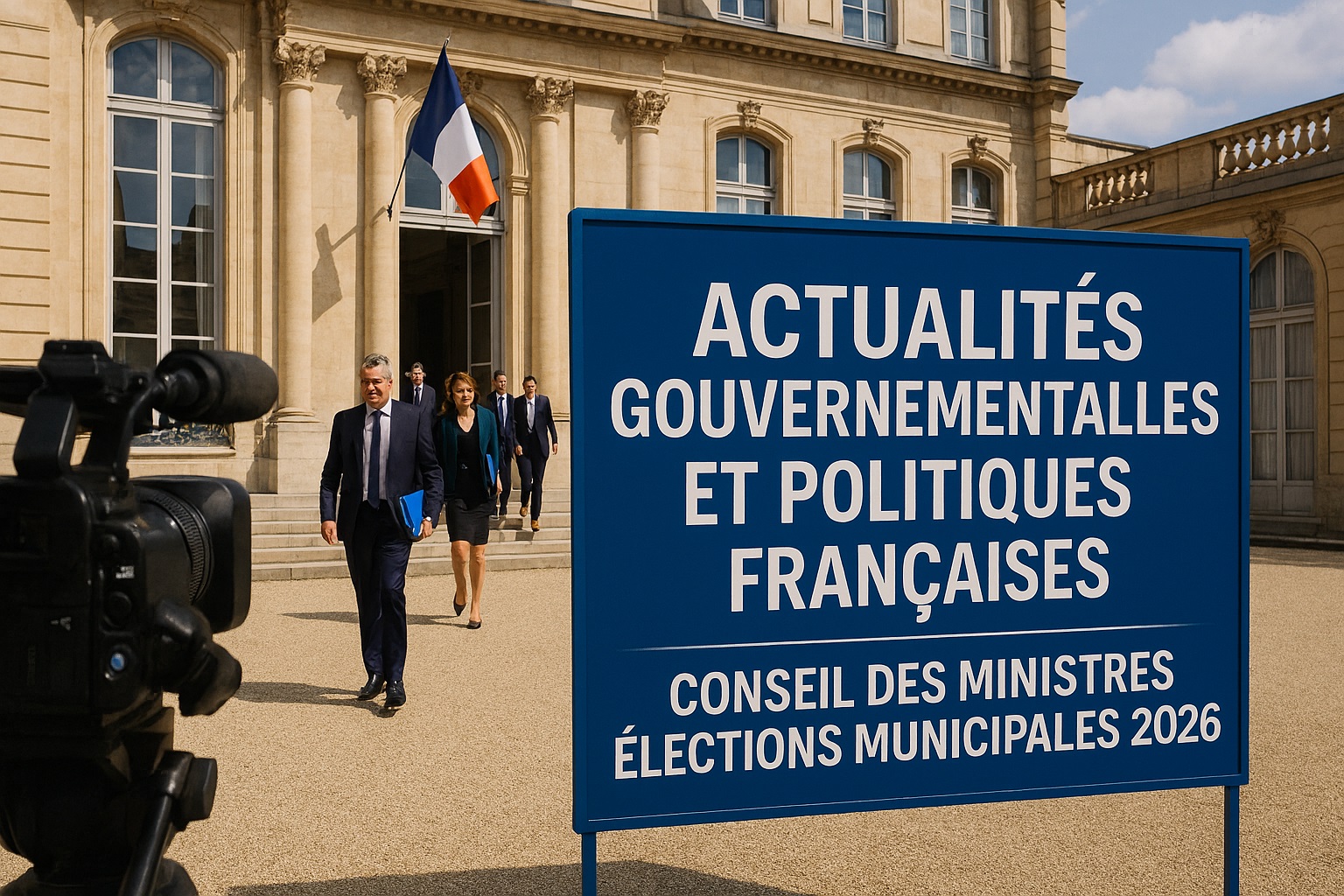 Actualités gouvernementales et politiques françaises (Conseil des ministres, élections municipales 2026)