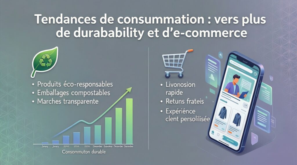 Tendances de consommation : vers plus de durabilité et d'e-commerce